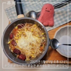 갓생 저속노화식단 영양식 건강한식습관 동기부여 자기관리 식단 건강한삶 ryujex 류제