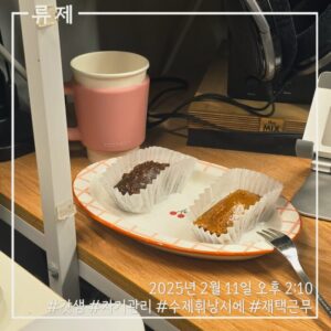 갓생 동기부여 자기관리 식단 건강한삶 ryujex 류제 디저트 수제휘낭시에 수제디저트 만델링커피 인도네시아커피