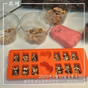 갓생 동기부여 자기관리 식단 건강한삶 ryujex 류제 디저트 발렌타인 초콜릿 발렌타인선물 초콜릿만들기