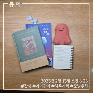 하루계획 갓생 모닝루틴 달성 성취 아날로그인간 ryujex 류제
