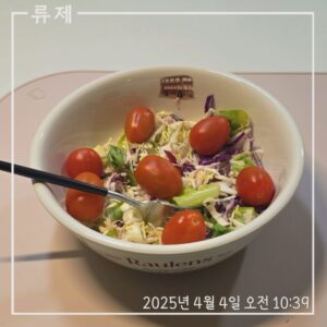 갓생 저속노화식단 영양식 건강한식습관 동기부여 자기관리 식단 건강한삶 ryujex 류제 갤럭시S25울트라 샐러드